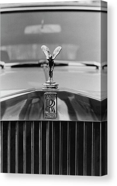 A 1974 Rolls Royce #1 Canvas Art Print by Peter Levy
