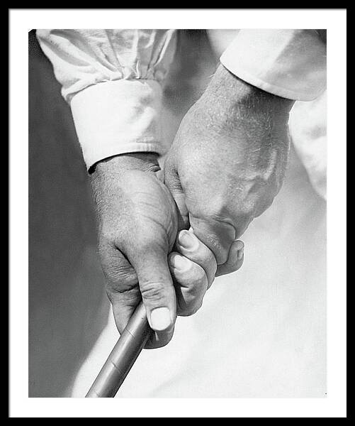 Bobby Jones Holding A Golf Club #1 Framed Print