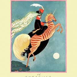 A Vintage Vogue Magazine Cover Of A Woman by George Wolfe Plank