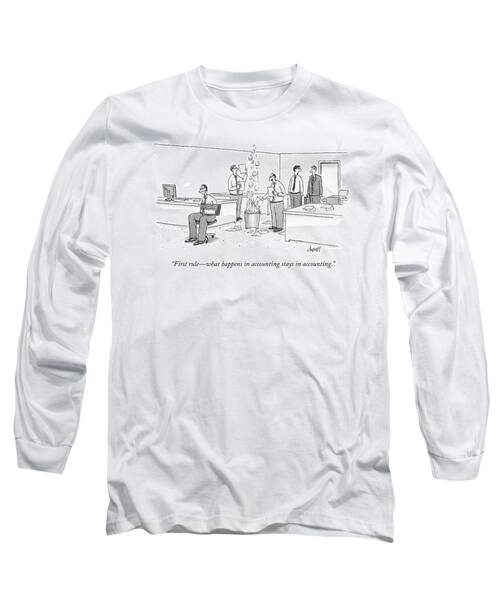 First Rule - What Happens In Accounting Stays Long Sleeve T-Shirt