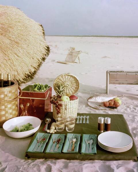Wall Art - Photograph - A Beach Picnic by Wiliam Grigsby