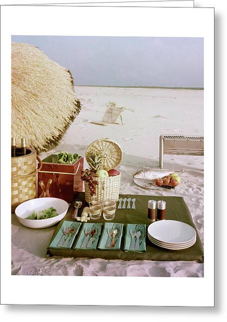 A Beach Picnic Greeting Card