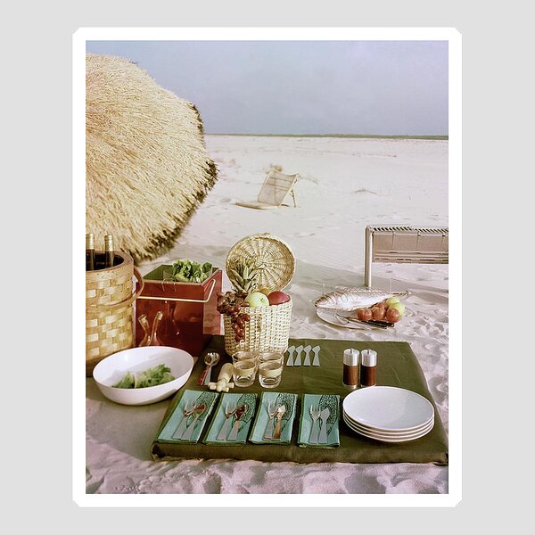 A Beach Picnic Sticker