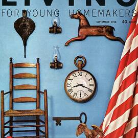 A Blue Wall With Decorations by Bill Margerin