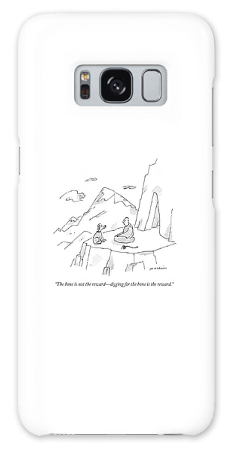 Galaxy Case - A Dog Speaks To A Guru On Top Of A Mountain by Michael Maslin