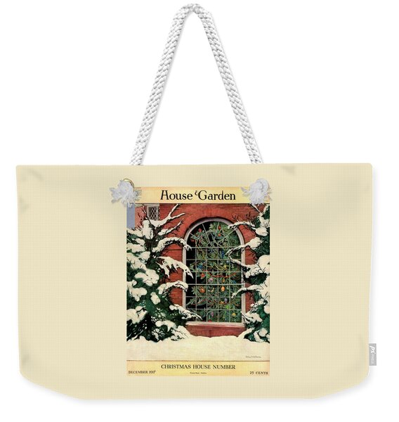 A House And Garden Cover Of A Christmas Tree Weekender Tote Bag