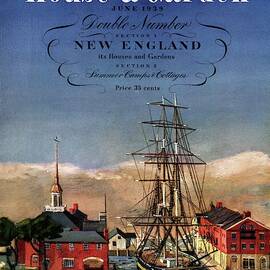 A House And Garden Cover Of A Model Ship by Louis Bouche