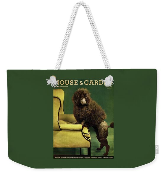 A House And Garden Cover Of A Poodle Weekender Tote Bag