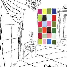 A House And Garden Cover Of Color Swatches by Priscilla Peck