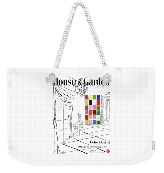 A House And Garden Cover Of Color Swatches Weekender Tote Bag