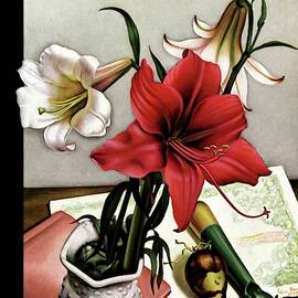 A House And Garden Cover Of Lilies by Edna Reindel
