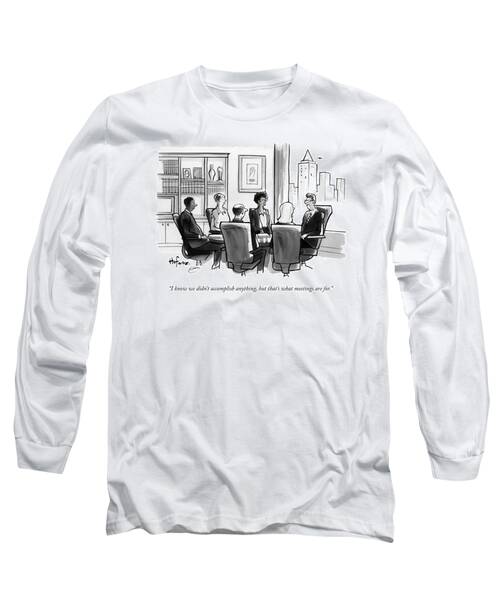 A Man Announces At A Business Conference Meeting Long Sleeve T-Shirt