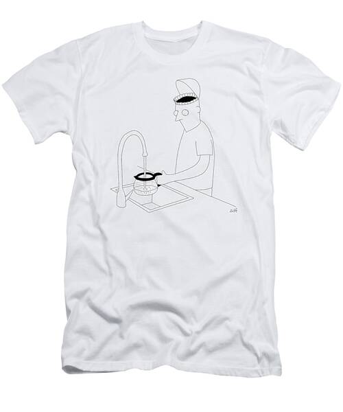 A Man Filling Up His Coffee Pot T-Shirt