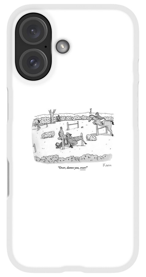 iPhone Case - A Man Is Riding A Horse In A Competition. by Zachary Kanin