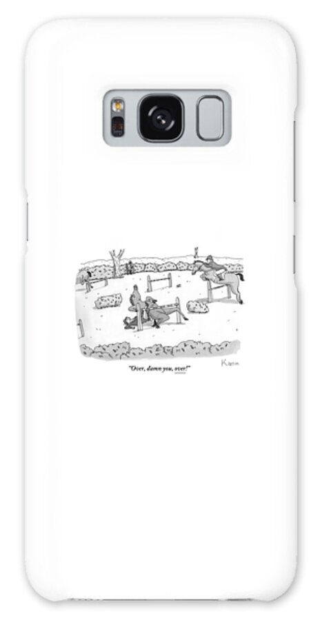 Galaxy Case - A Man Is Riding A Horse In A Competition. by Zachary Kanin