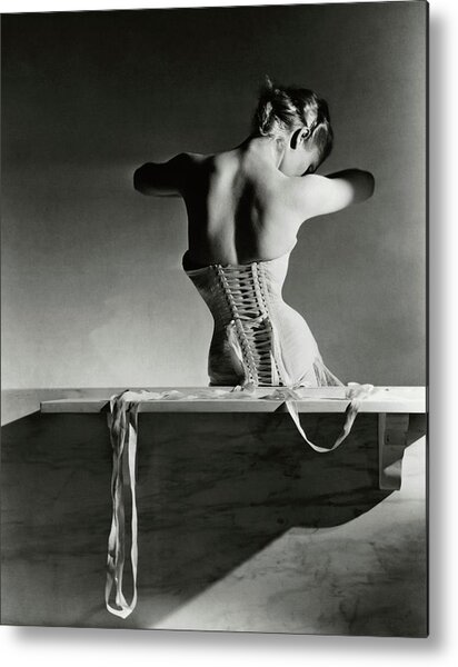 The Mainbocher Corset Metal Print