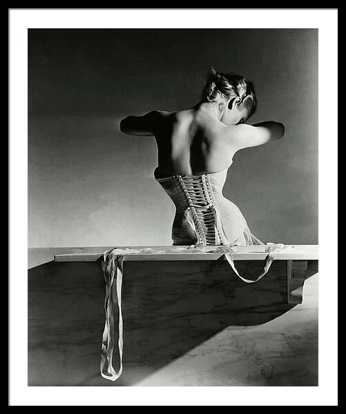 The Mainbocher Corset Framed Print
