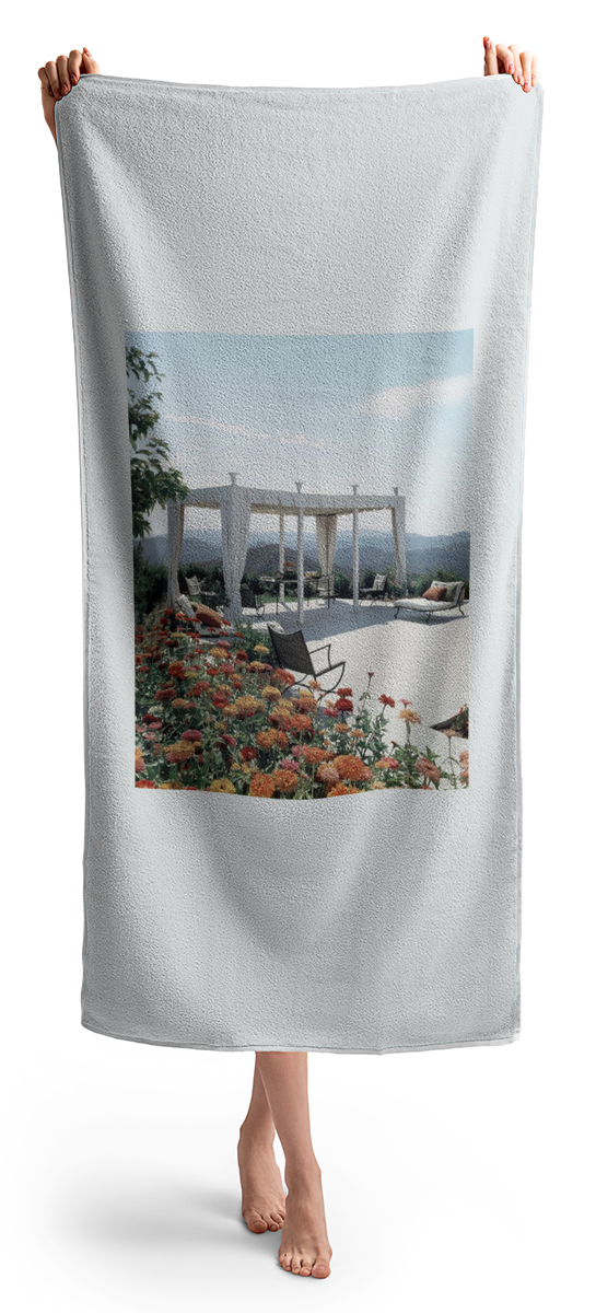 A Pavilion In The Backyard Of Bruce Macintosh's Beach Towel