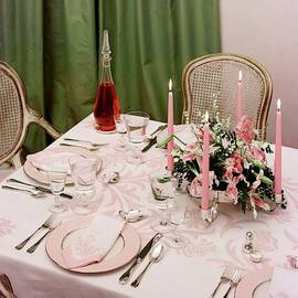 A Pink Table Setting by Otto Maya