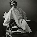 A Portrait Of Katharine Hepburn Wearing A Clare
