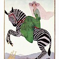A Vintage Vogue Magazine Cover Of A Woman