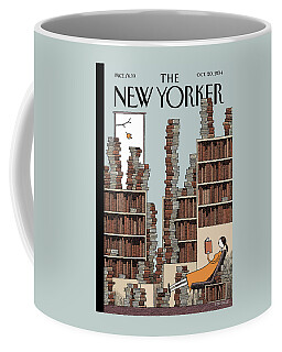 Fall Library Coffee Mug