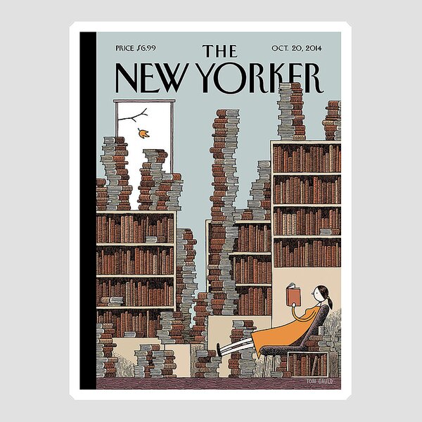 Fall Library Sticker