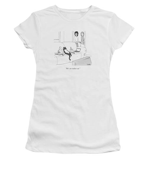 He's An Indoor Cat Women's T-Shirt