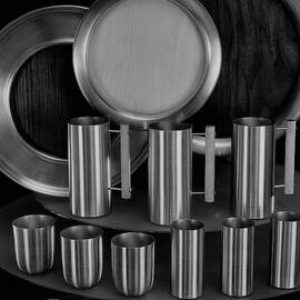 Aluminum Tableware by Martinus Andersen