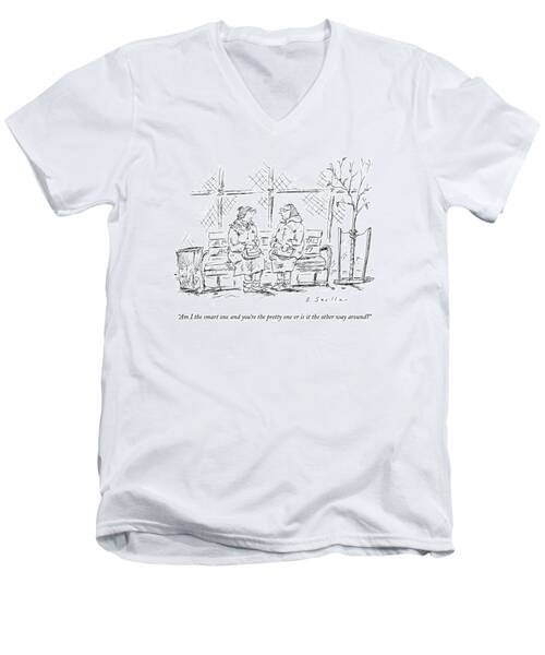 Am I The Smart One And You're The Pretty One Or Men's V-Neck T-Shirt