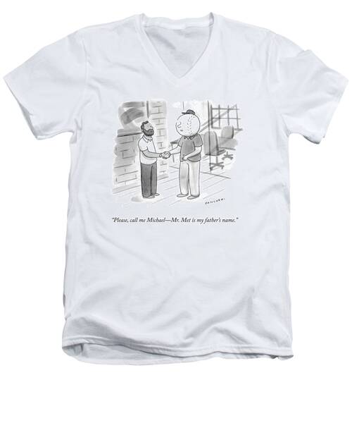 Call Me Michael Men's V-Neck T-Shirt