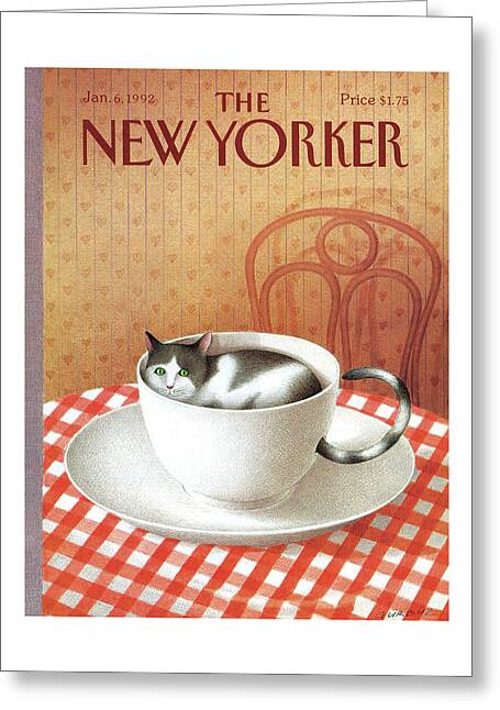 New Yorker January 6, 1992 Greeting Card