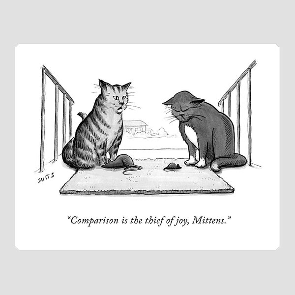 Comparison Is The Thief Of Joy Sticker