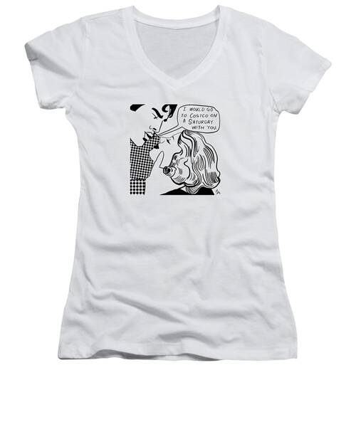 Costco On A Saturday Women's V-Neck