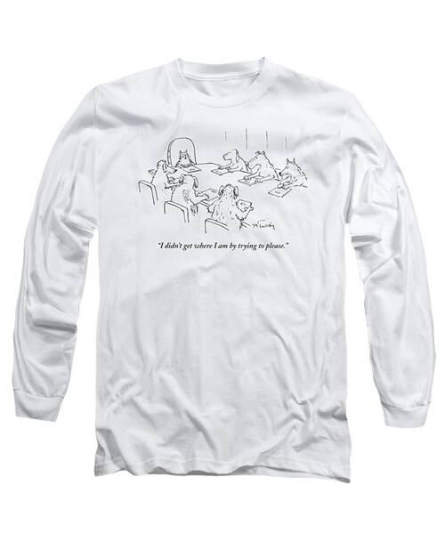 Dogs At A Meeting Long Sleeve T-Shirt