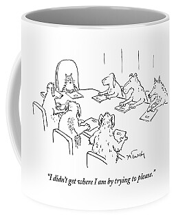 Dogs At A Meeting Coffee Mug