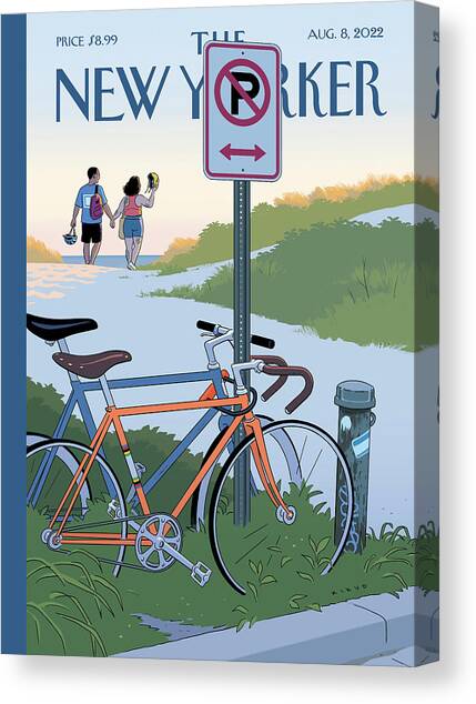 Double Parked Canvas Art Print by R Kikuo Johnson
