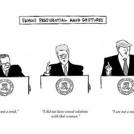 Famous Presidential Hand Gestures by Kaamran Hafeez