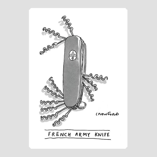 French Army Knife Sticker