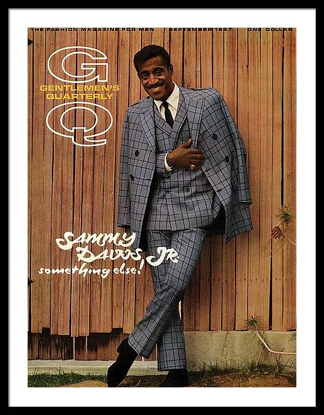 Gq Cover Featuring Sammy Davis Jr Framed Print