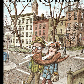 Hipster Stole by Ricardo Liniers