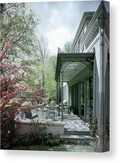 Hollis Baker's Patio Canvas Art Print by Pedro E. Guerrero