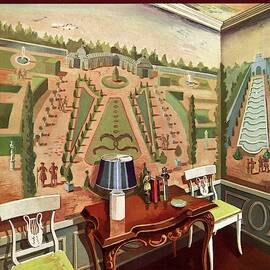 House & Garden Cover Illustration Of 18th Century by Louis Bouche