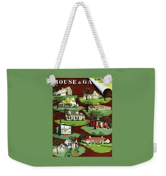 House & Garden Cover Illustration Of 9 Houses Weekender Tote Bag