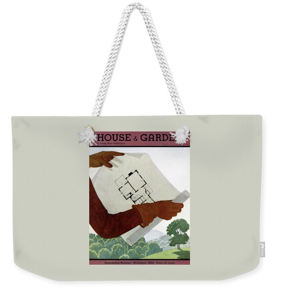 House & Garden Cover Illustration Of A Pair Weekender Tote Bag