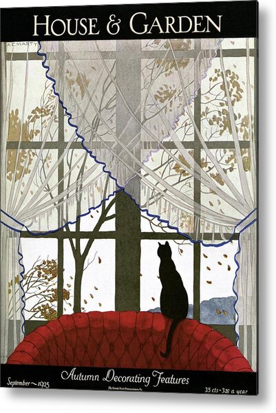 House And Garden Cover Metal Print