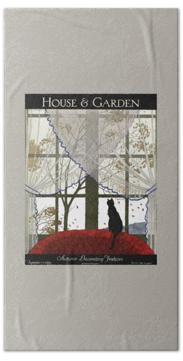 House And Garden Cover Bath Towel