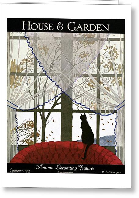 House And Garden Cover Greeting Card