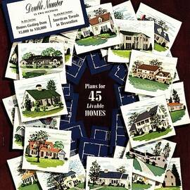 House And Garden Cover Featuring A Collage by Robert Harrer