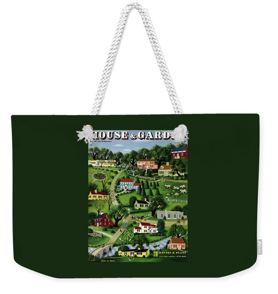 House And Garden Cover Featuring An Illustration Weekender Tote Bag